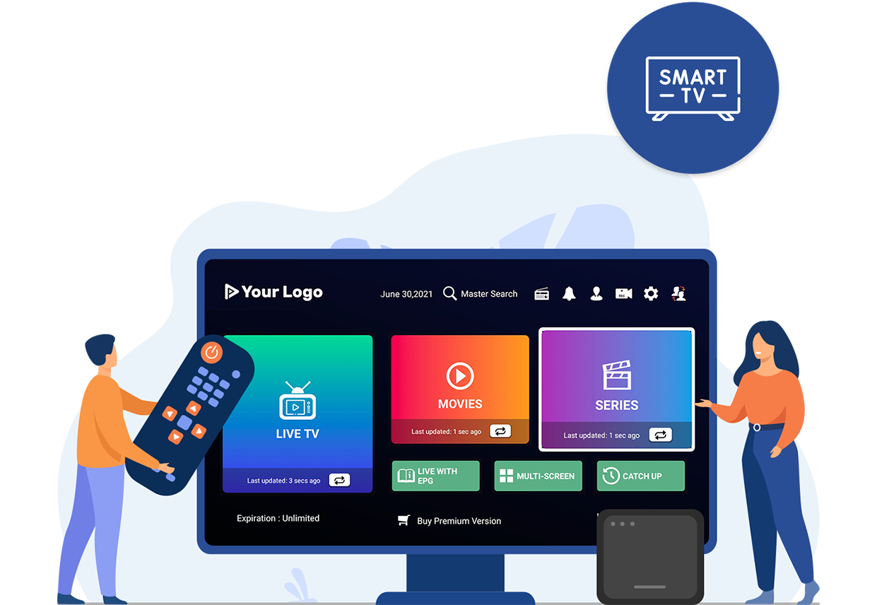 IPTV Smarters Pro app compatible with all major devices