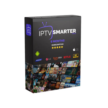 IPTV SMARTERS PRO SUBSCRIPTION / 6 MONTHS IPTV SMARTERS PRO SUBSCRIPTION SMARTERS