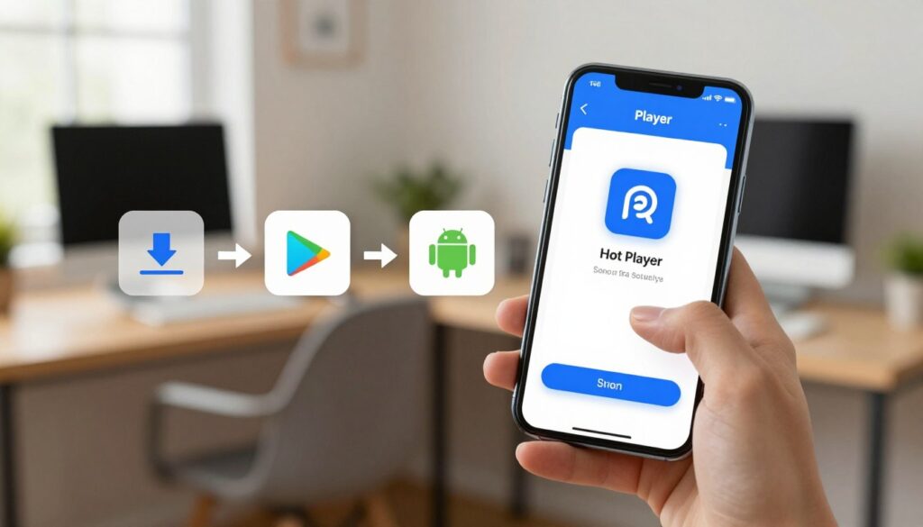 step-by-step hot player app installation