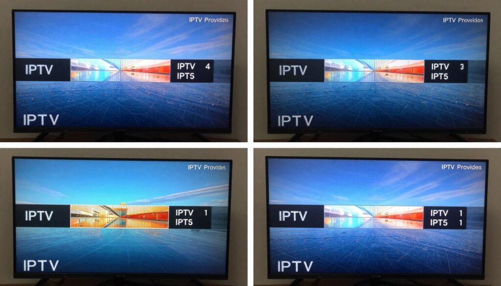 comparison testing setup with multiple iptv services running comparison testing setup with multiple iptv services running
