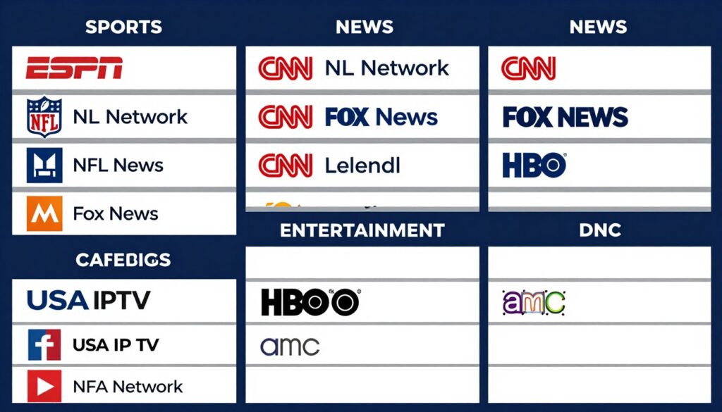 comprehensive usa iptv channel lineup organized by category comprehensive usa iptv channel lineup organized by category