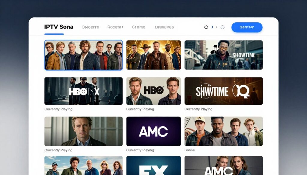 entertainment channels interface showing movies and series entertainment channels interface showing movies and series