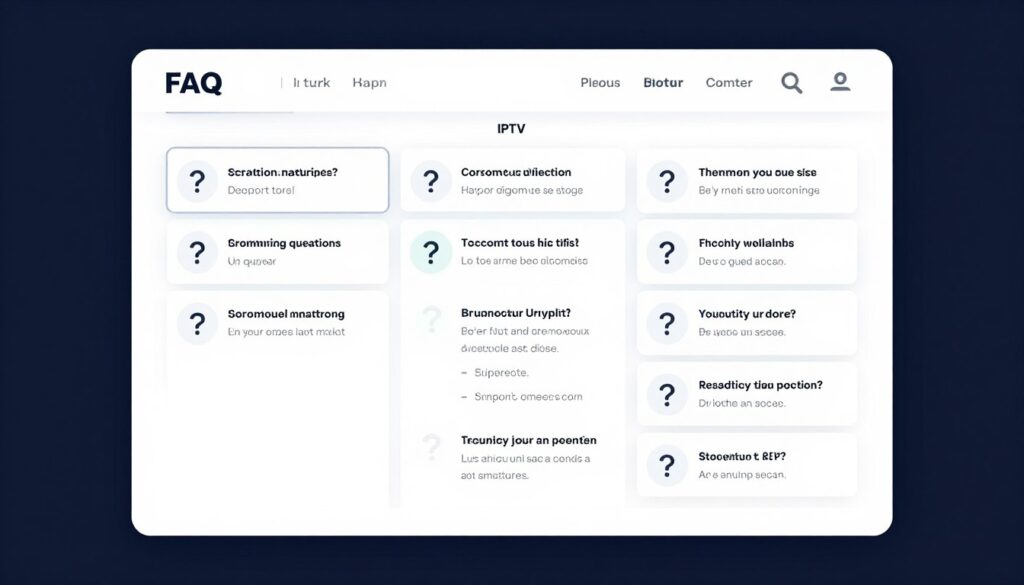 faq help and support concept for iptv services faq help and support concept for iptv services