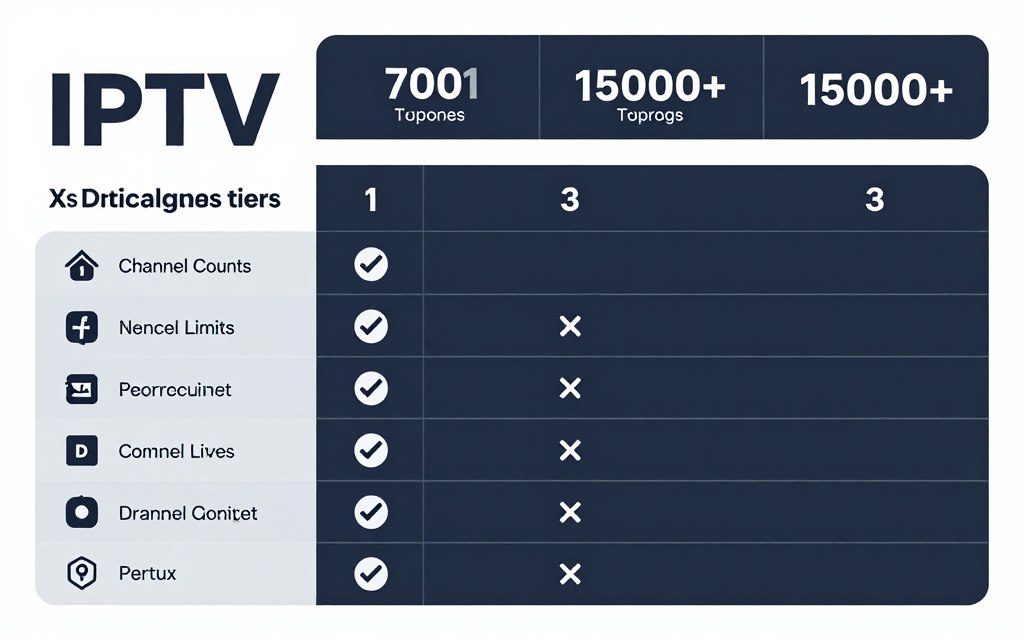 feature comparison infographic basic vs premium iptv packages feature comparison infographic basic vs premium iptv packages