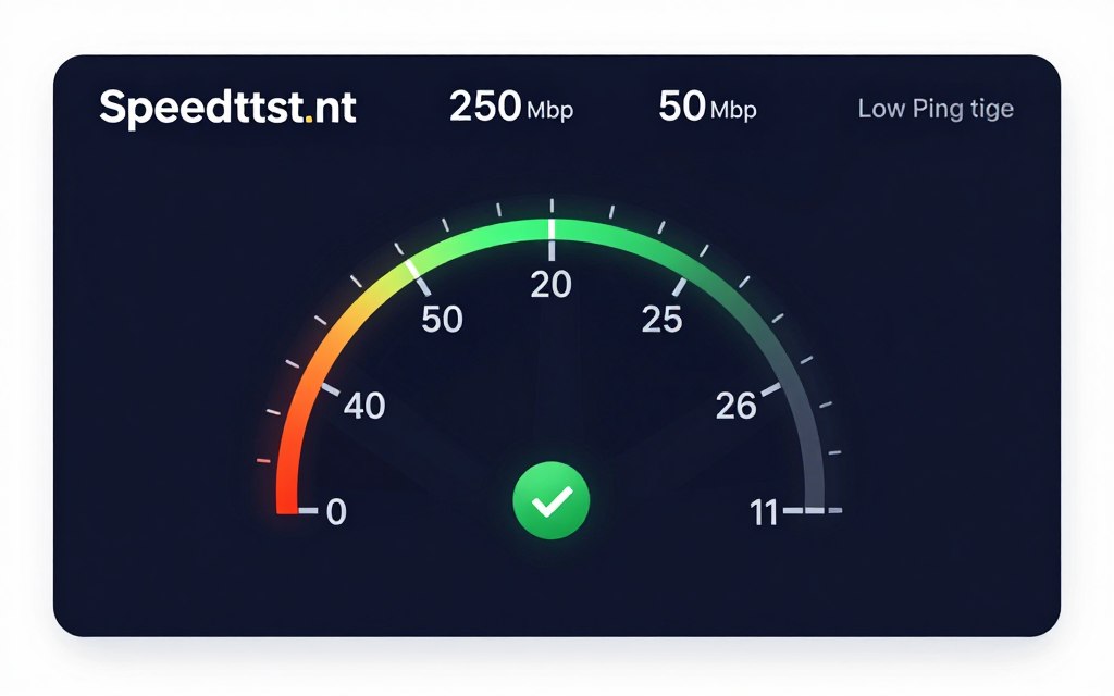 internet speed test results showing high bandwidth internet speed test results showing high bandwidth