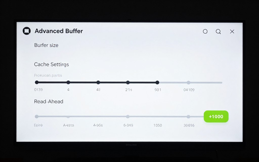 iptv player buffer settings configuration screen iptv player buffer settings configuration screen