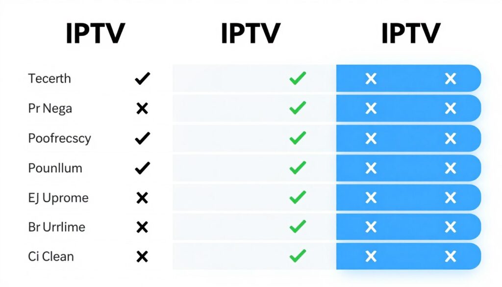 iptv provider comparison chart showing features and pricing iptv provider comparison chart showing features and pricing