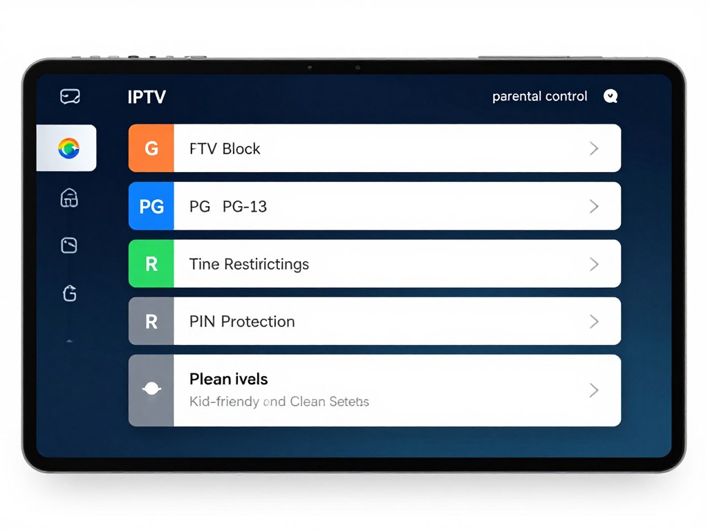 parental control settings interface with content rating filters parental control settings interface with content rating filters