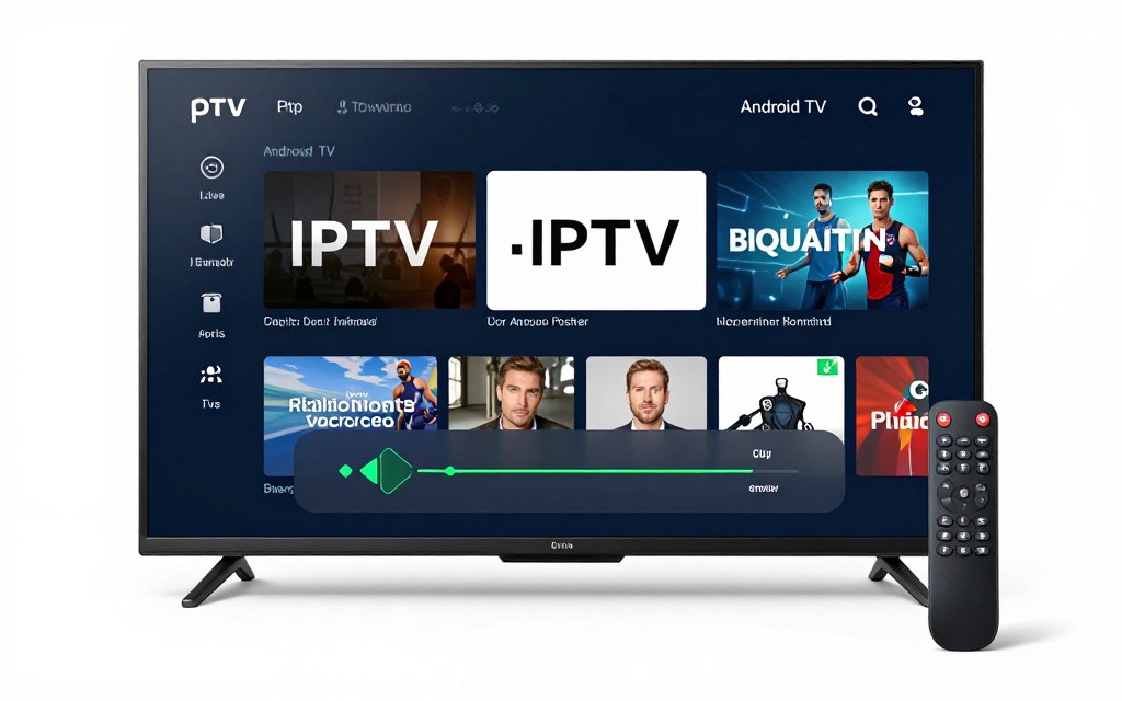 smart tv home screen showing iptv app installation smart tv home screen showing iptv app installation